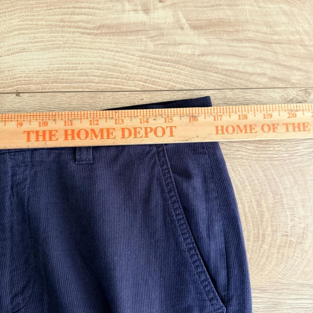 Banana Republic Linen Blend Chino Pants Mens 32x32 Blue Micro Stripe Straight